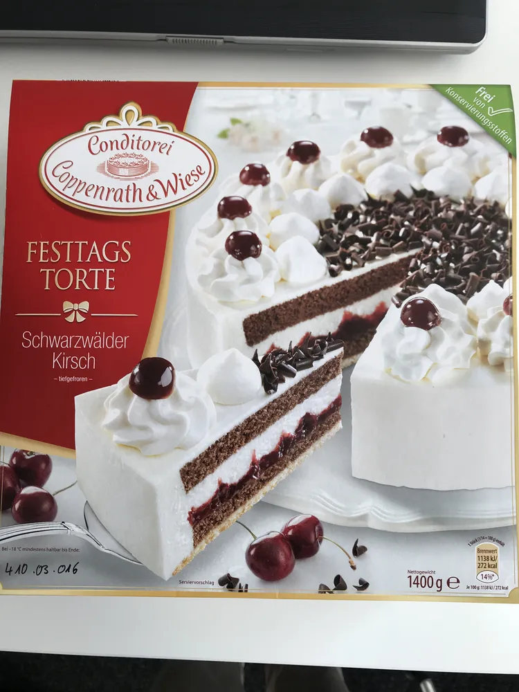 Coppenrath & Wiese Schwarzwälder Kirsch Torte 1400g 7.99€ 1kg 6.42€