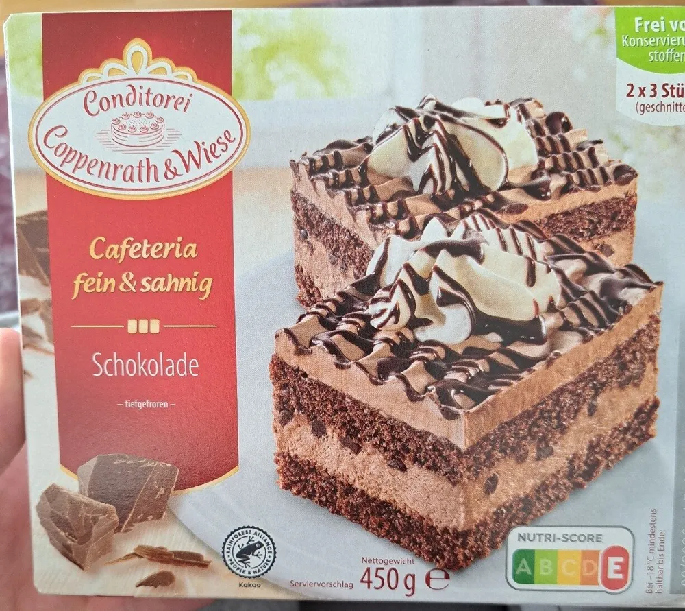 Schokolade Cafeteria fein & sahnig