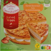 Mandel-Bienenstich Torte Lust auf Vegan