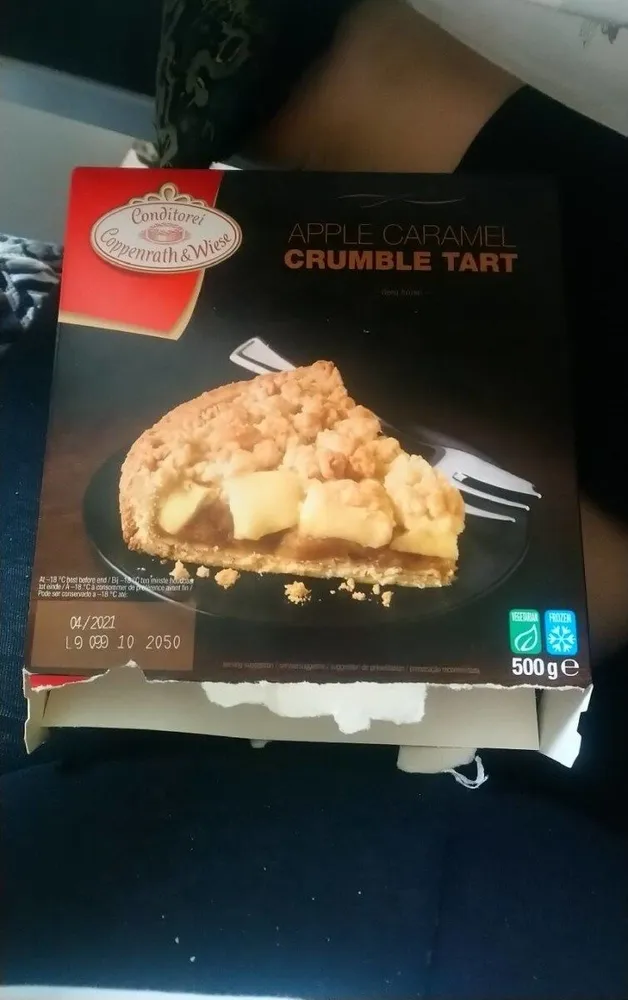 Apple Caramel crumble tart