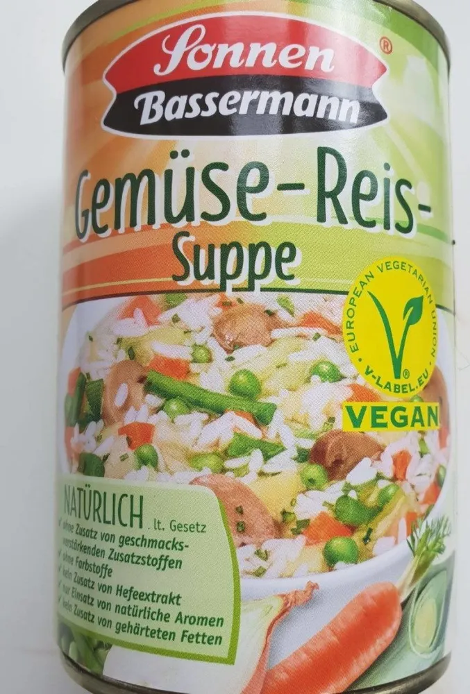 Gemüse-Reis-Suppe