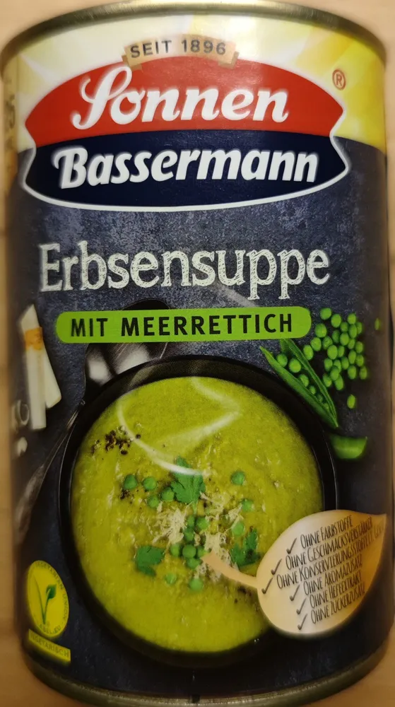 Erbsensuppe mit Meerrettich