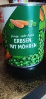 Erbsen und Möhren sehr fein