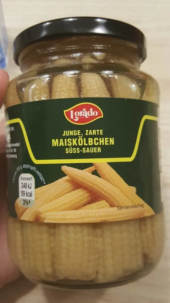 Junge, Zarte Maiskölbchen, Süß-sauer