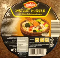 Instant Nudeln mit Hühnerfleischgeschmack