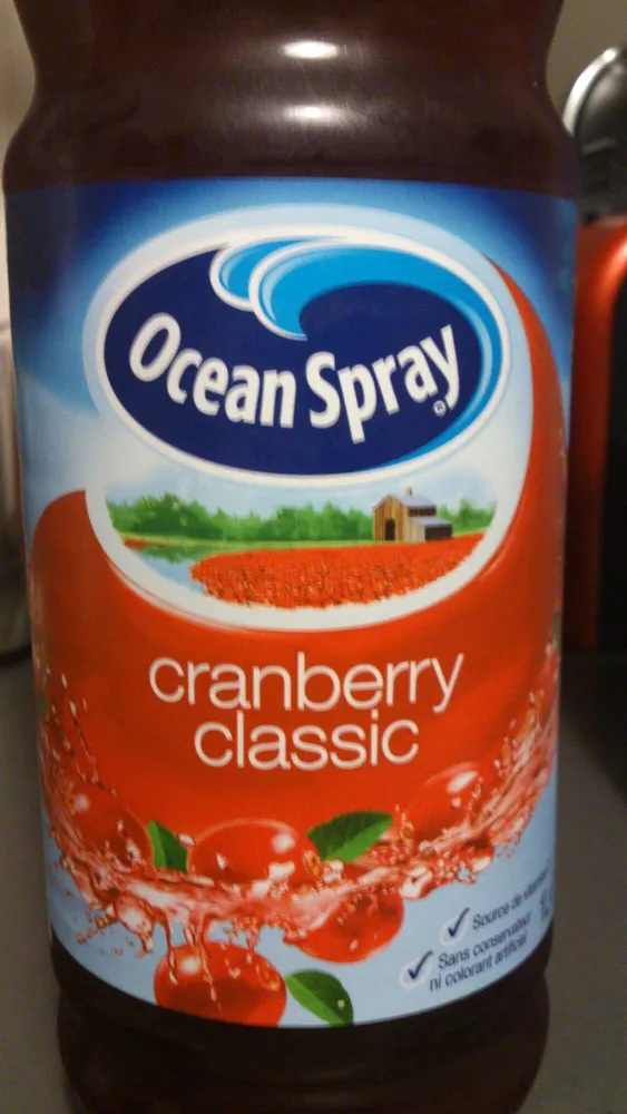 Boisson au jus de  Cranberry