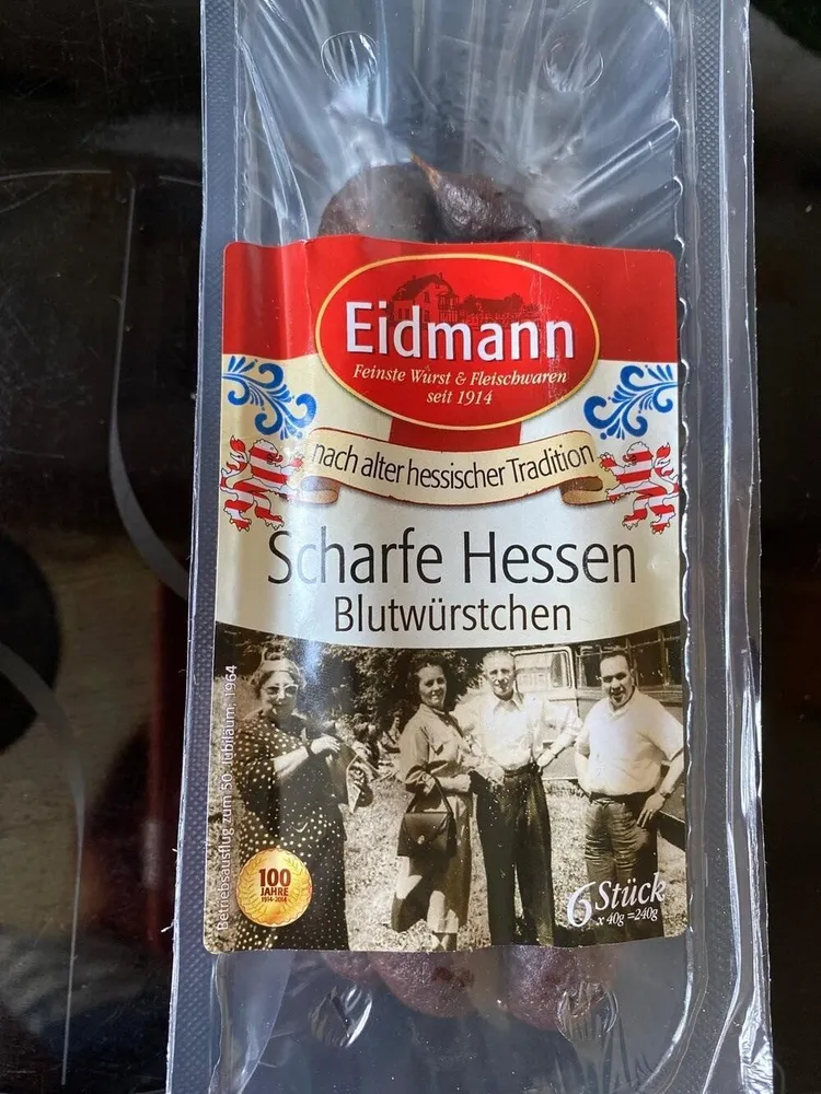 Scharfe Hessen Blutwürstchen