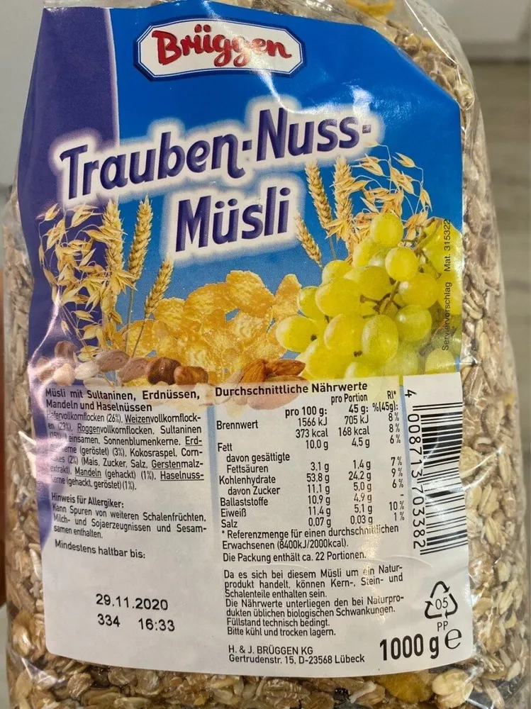 Bruggen Musli Nueces
