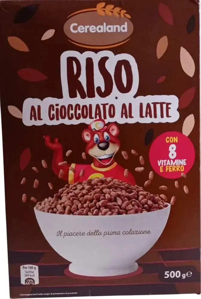 Riso al cioccolato al latte