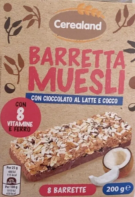 Barrette muesli coco