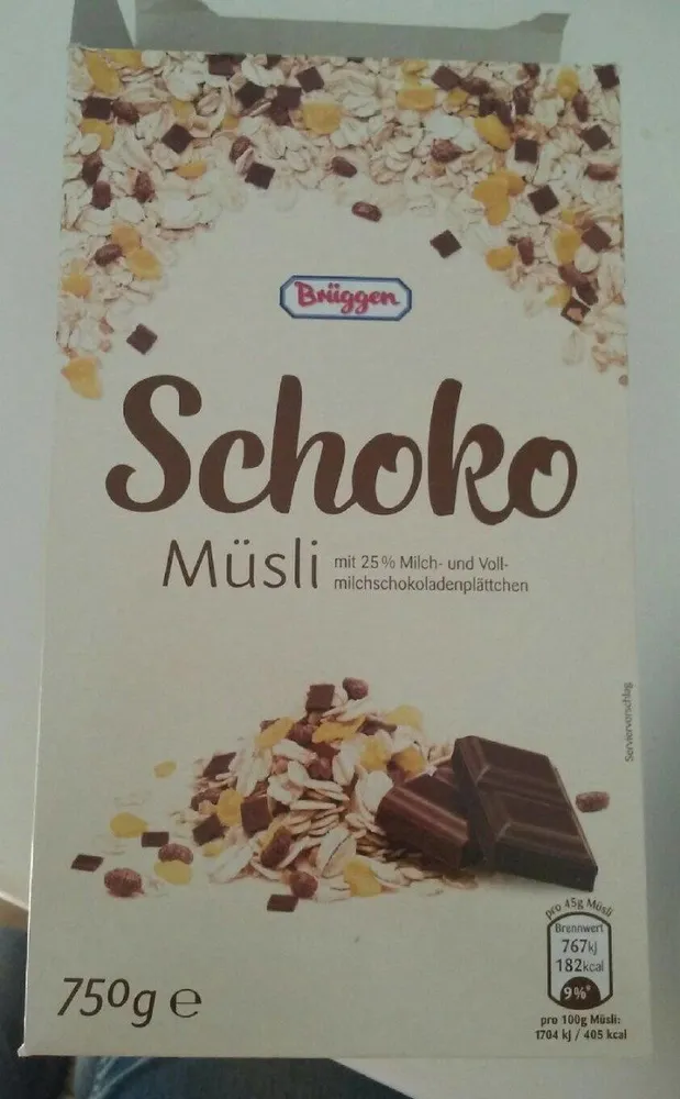 Schoko Müsli, Schokolade