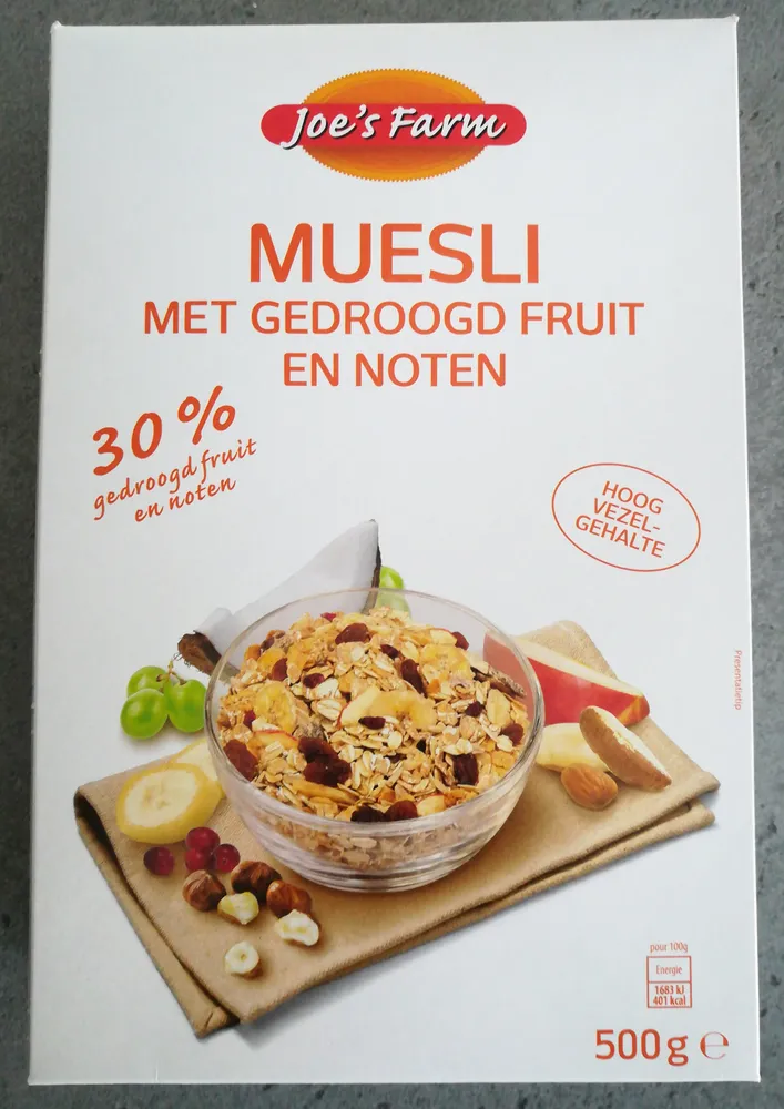 Muesli aux fruits secs
