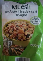 muesli con avena integrale e semi biologico