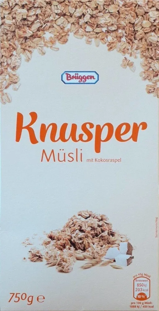 Knusper Müsli mi Kokosraspel