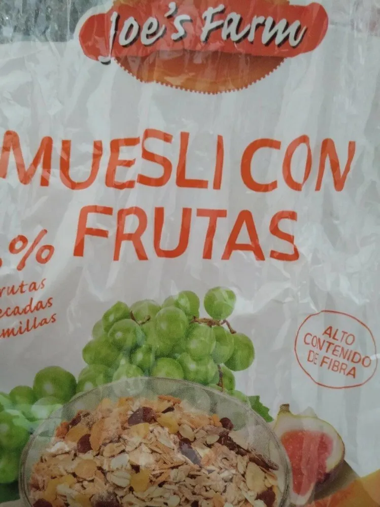 Joe's Farm muesli con frutas
