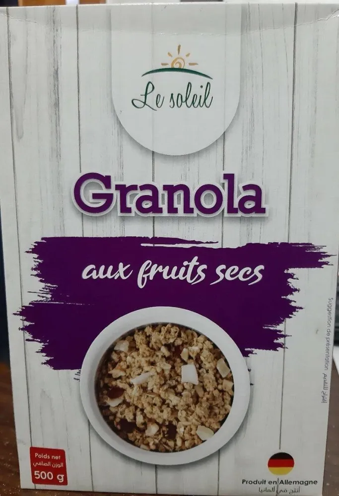 Granola aux fruits secs
