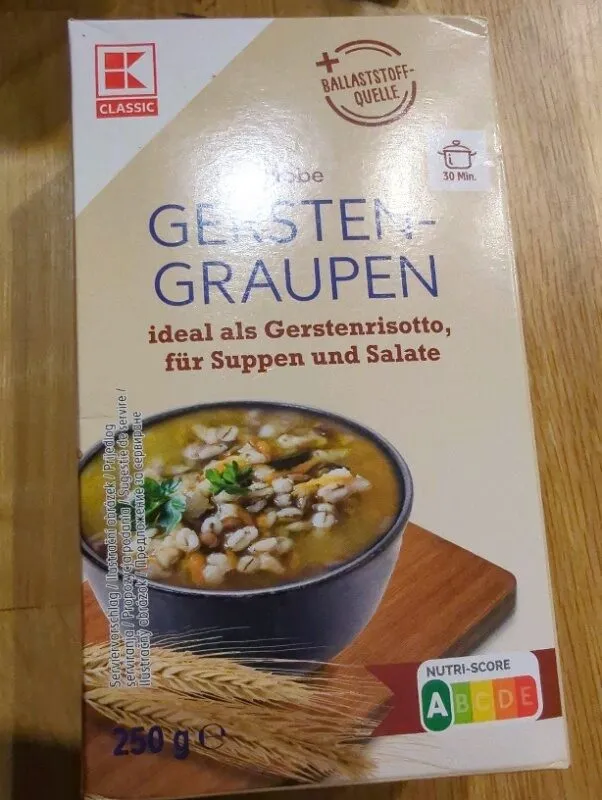 grobe Gersten Graupen