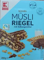 Schoko Müsli Riegel Mit Süßungsmitteln