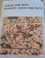 CEREAL BAR WITH PEANUTS, SEEDS AND NUTS