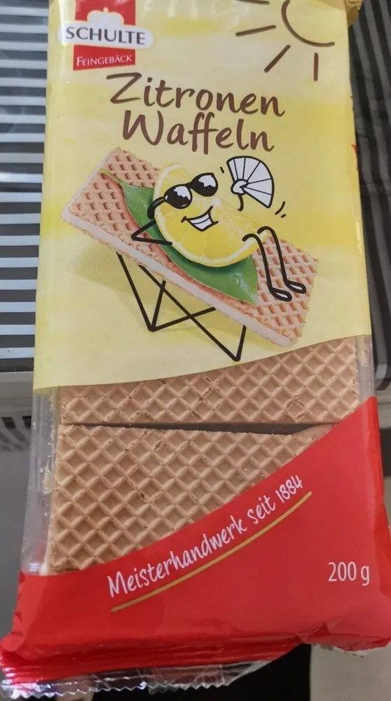 Zitronen Waffeln