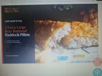 2 Extra large beer batter Haddock Fillets