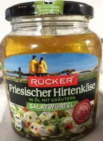 Rücker Friesischer Hirtenkäse in Öl mit Kräutern Salatwürfel 4008960005758