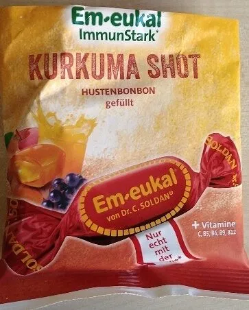 ImmunStark KURKUMA SHOT HUSTENBONBON gefüllt