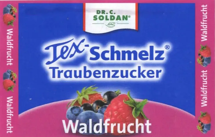 Tex-Schmelz Traubenzucker Waldfrucht