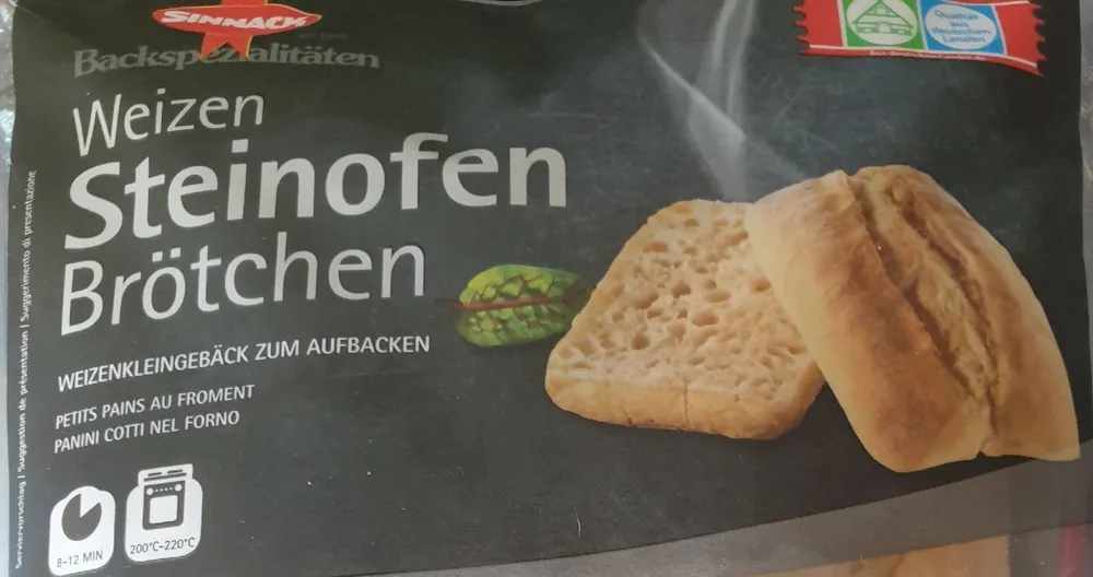 Weizen Steinofen Brötchen