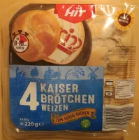 4 Kaiser Brötchen Weizen