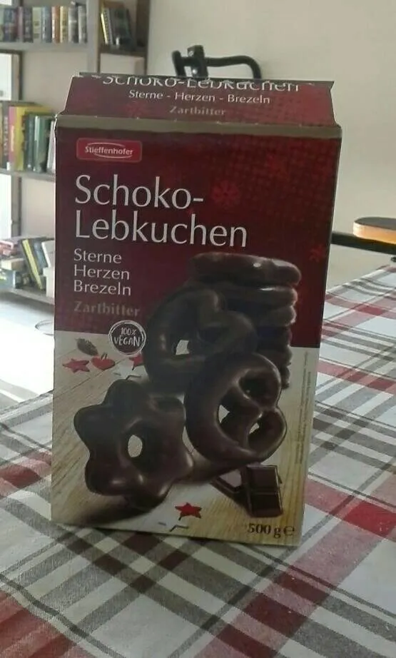 Schoko-Lebkuchen Sterne Herzen Brezeln Zartbitter