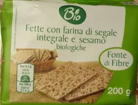Fette con farina di segale integrale e sesamo