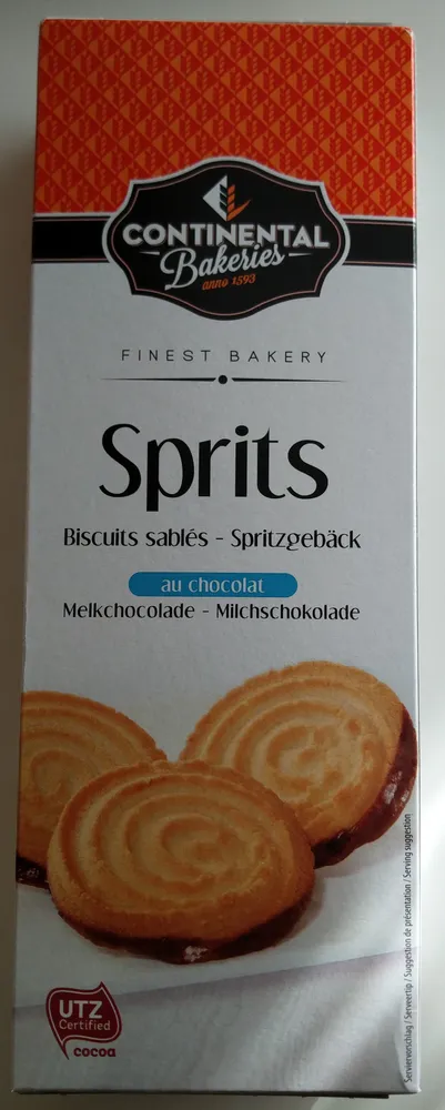 Sprits (Spritzgebäck mit Milchschokolade)