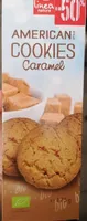 American style cookies caramel