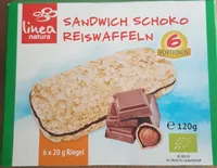 Sandwich schoko reiswaffeln