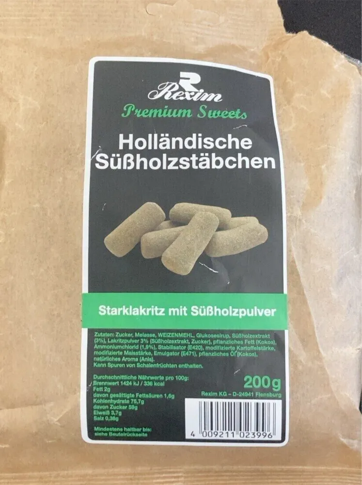 Holländische Süßholzstäbchen