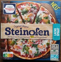 Steinofen Pizza Lachs Spinat