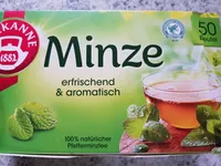 Pfefferminze Teebeutel