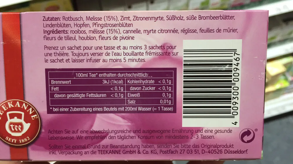 Tee Harmonie für Körper & Seele Entspannung