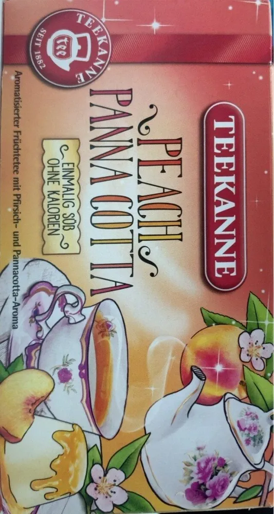 The peach panna cotta