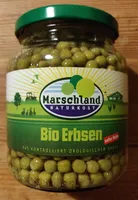 Erbsen im Glas