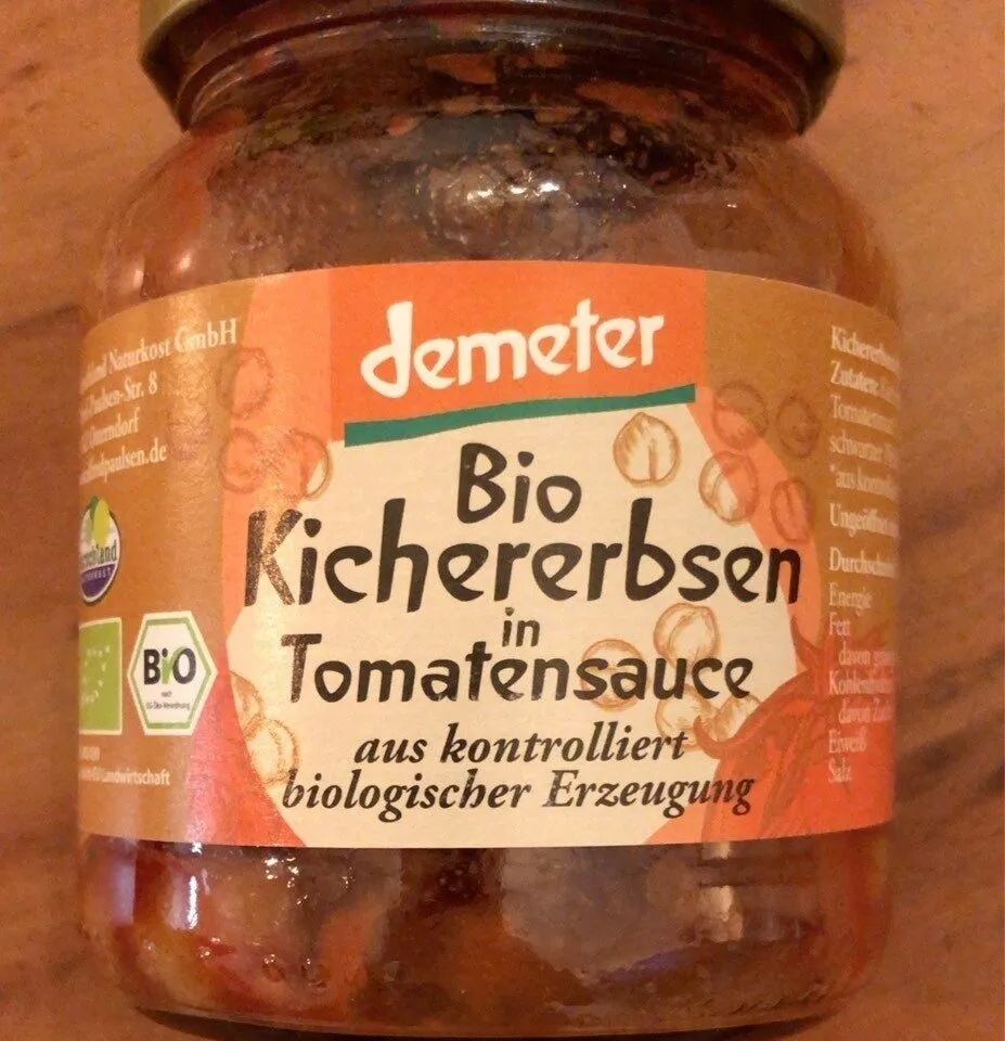Bio Kichererbsen in Tomatensauce