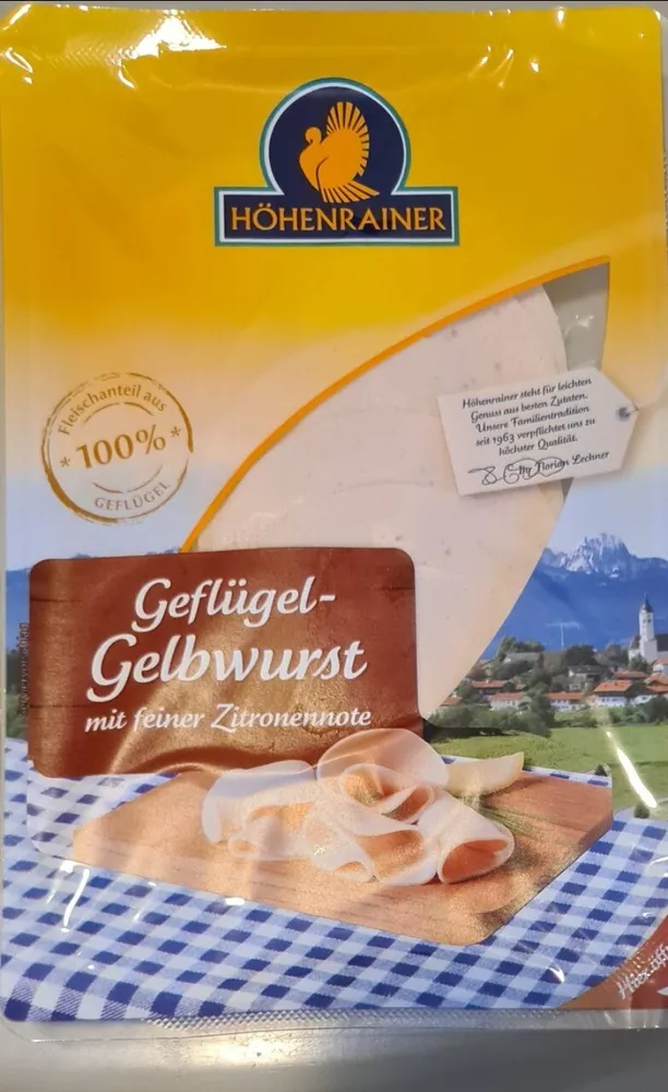 Geflügel Gelbwurst