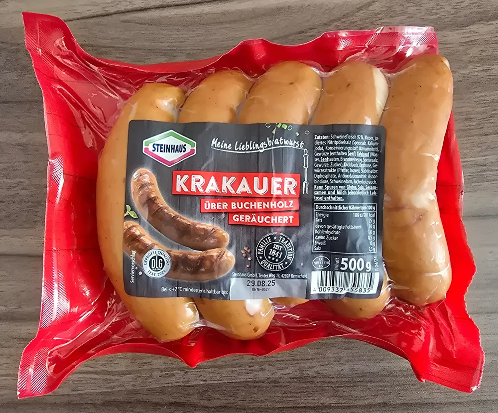 KRAKAUER ÜBER BUCHENHOLZ GERÄUCHERT