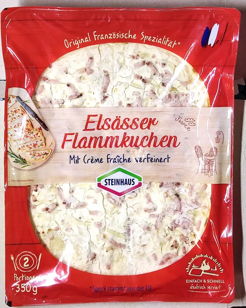Steinhaus Elsässer Flammkuchen 4009337863834 Elsässer Flammkuchen