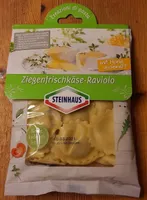 Ziegenfrischkäse-Raviolo