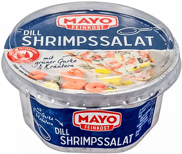 Schrimpssalat in Dillcreme