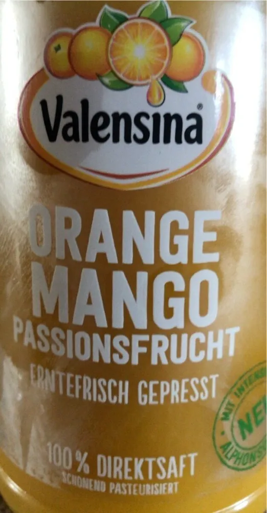 Orange-mango-passionsfrucht Direktsaft