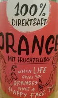 Orange mit Fruchtfleisch