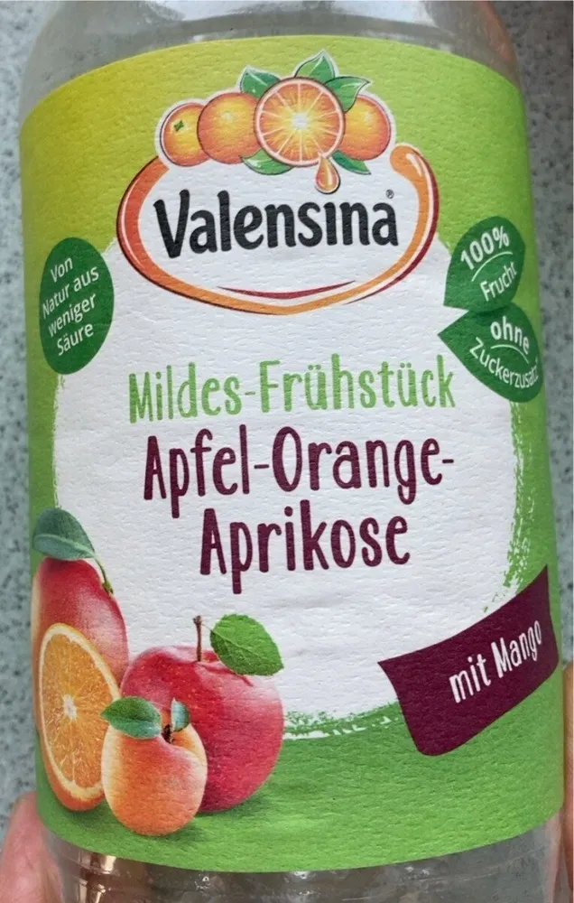 Mildes-Frühstück Apfel-Orange-Aprikose